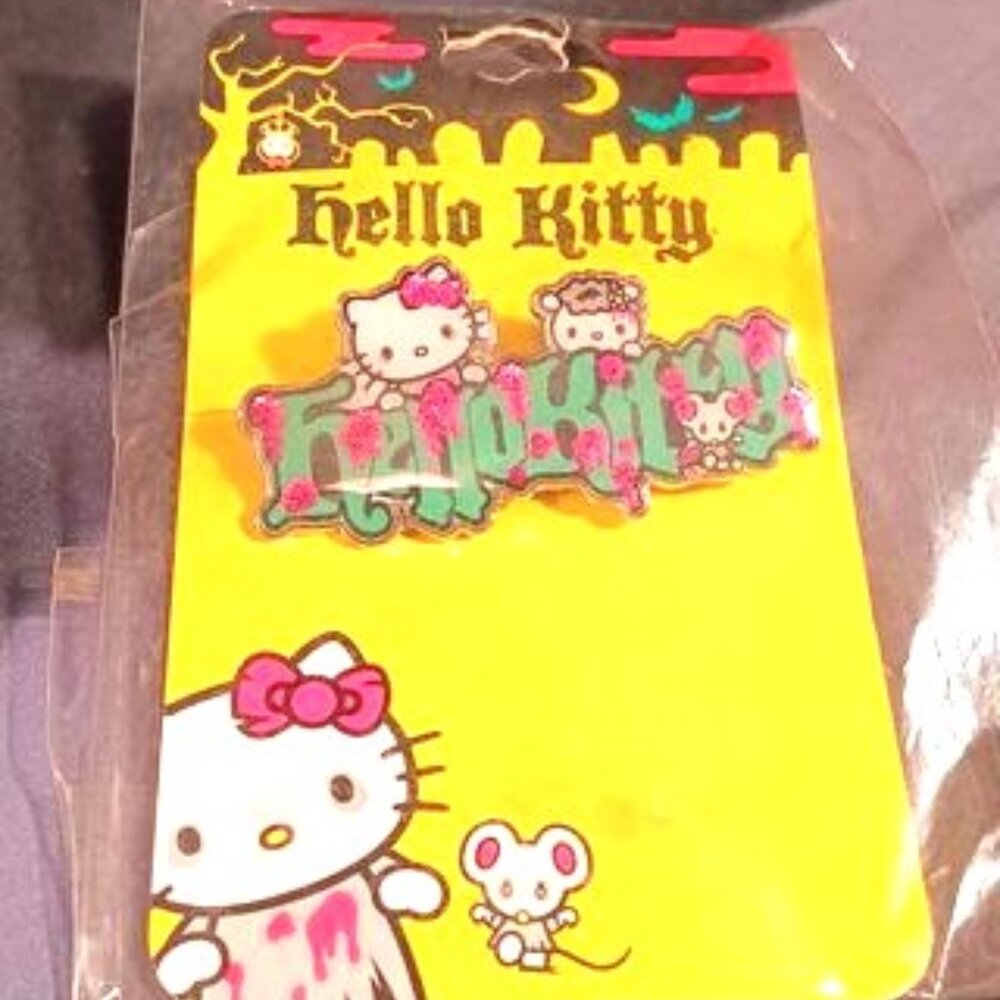NWT Sanrio Zombie Halloween 2010 Hello Kitty 2" name ring